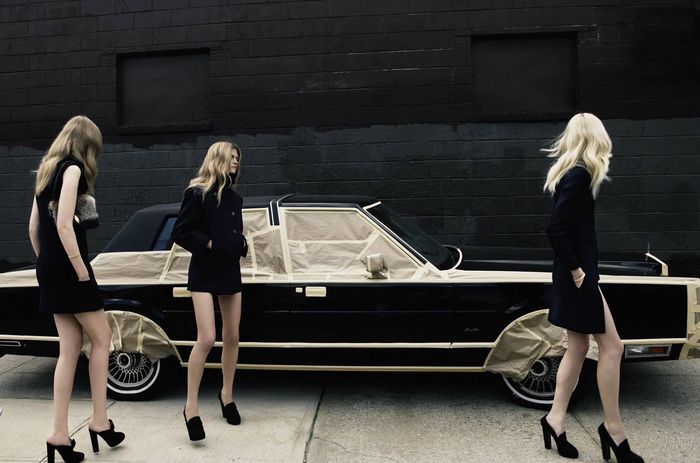 Claudia Knoepfel & Stefan Indlekofer Color Photograph - Fashion Portrait (Three Models)