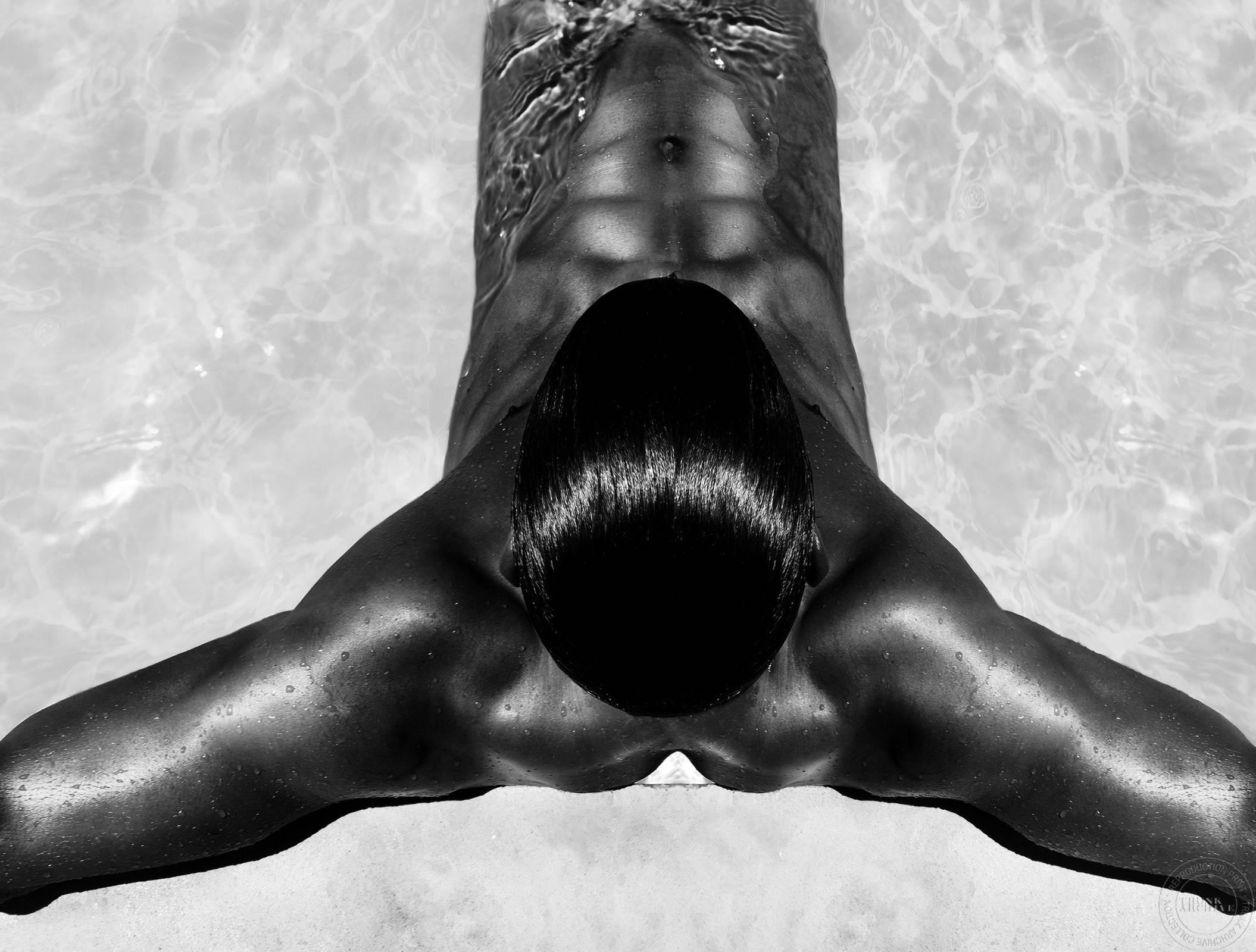 Marco Grob Black and White Photograph - Portrait (Man in Water)