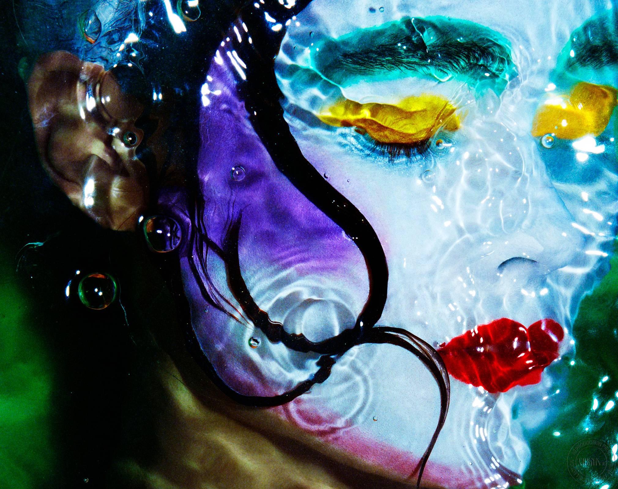 Greg Kadel Color Photograph - Beauty Portrait (In Water)