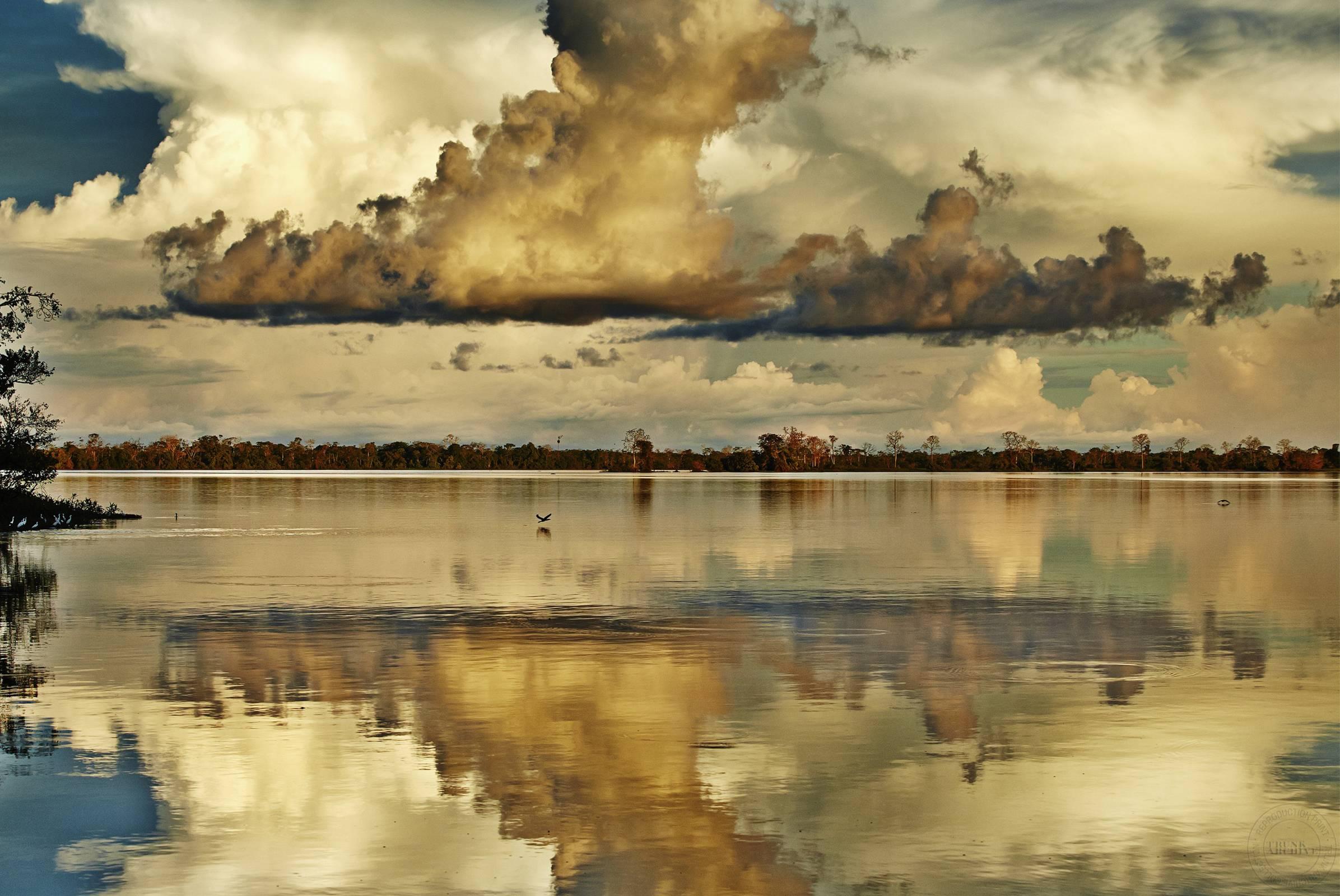 Adrian Gaut Color Photograph - Clouds Reflected in Seascape