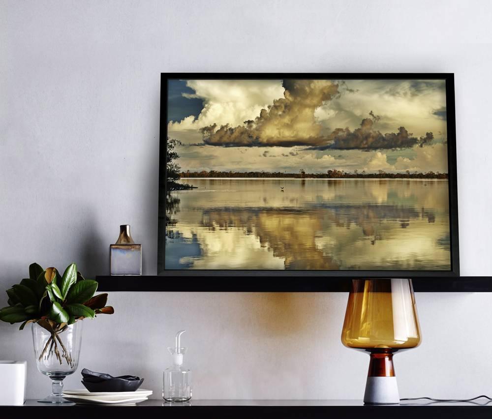 Clouds Reflected in Seascape - Photograph by Adrian Gaut