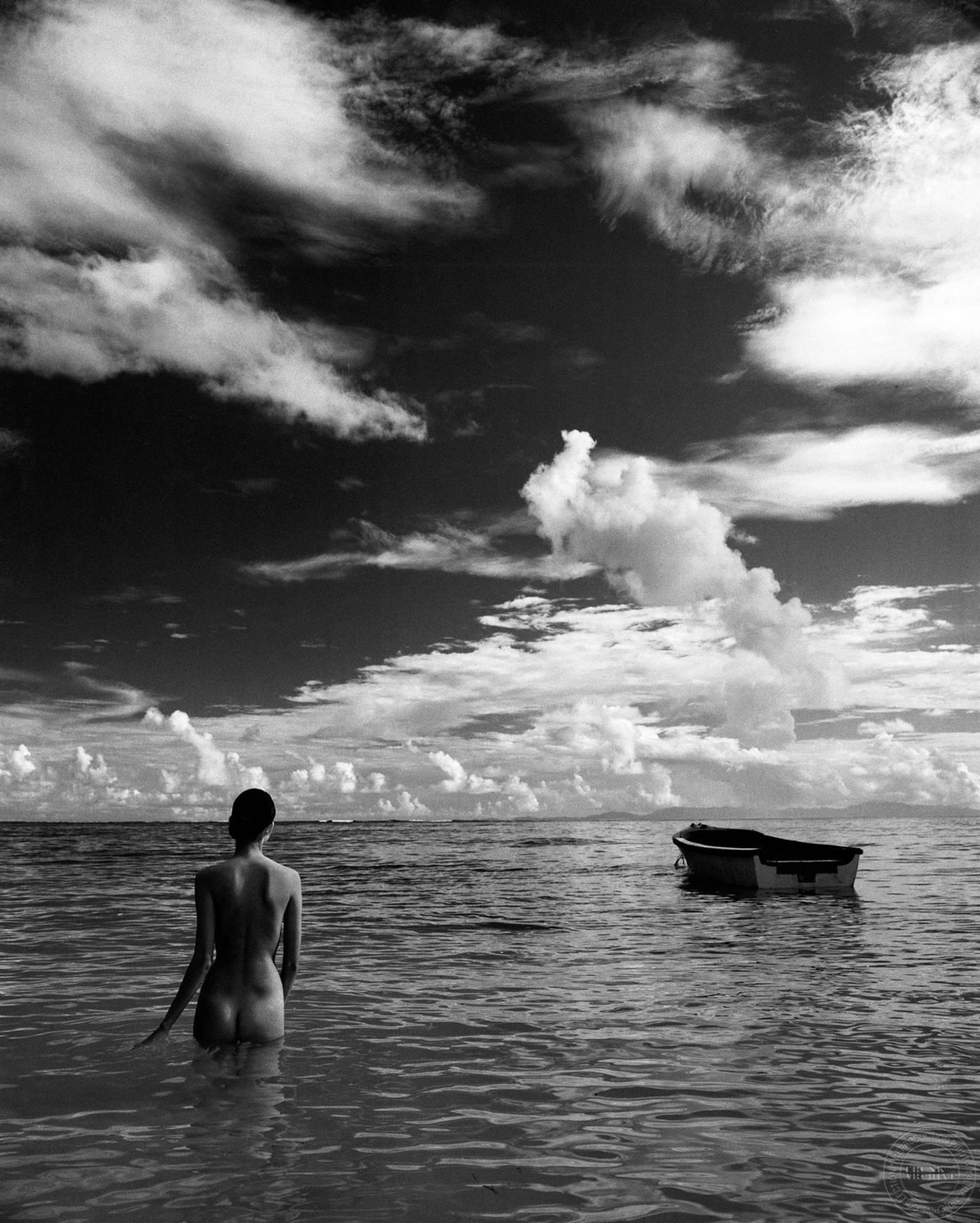 Patric Shaw Black and White Photograph - Nude (Woman in Water)