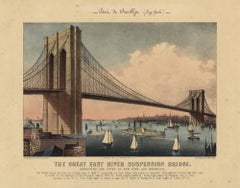 The Great East River Suspension Bridge.  : Connecting the Cities of New York...