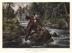 Brook Trout Fishing. : "An Anxious Moment."