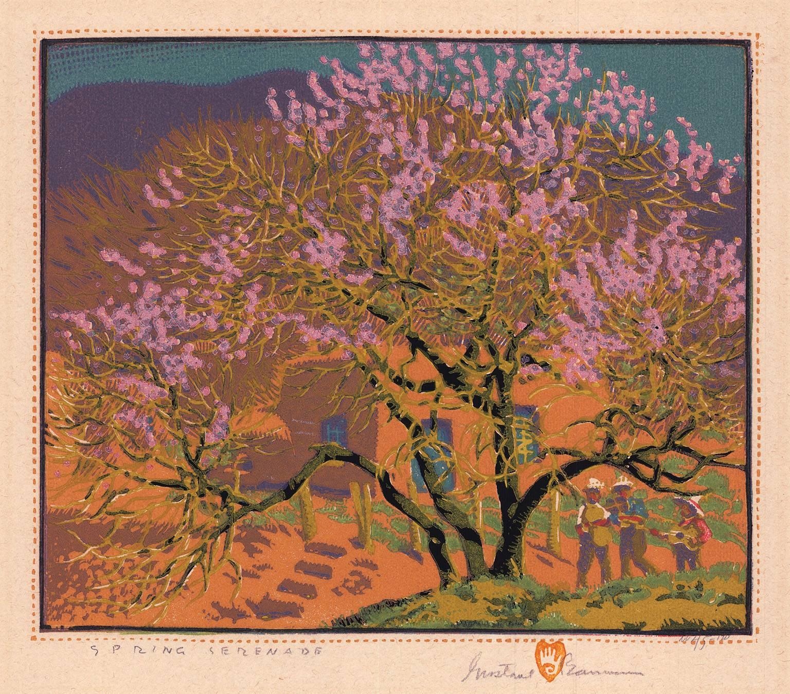 Gustave Baumann Landscape Print - Spring Serenade