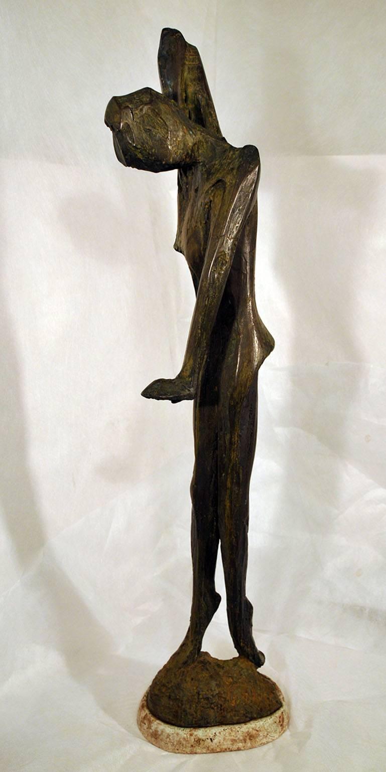 Robert Cook Figurative Sculpture - Up