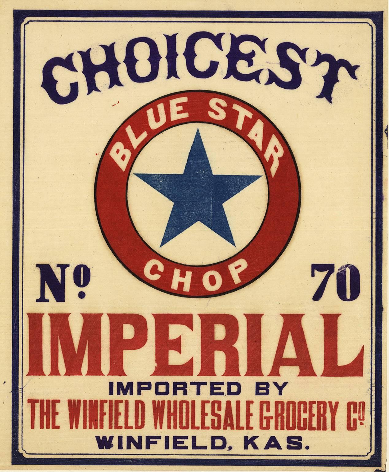 Choicest Blue Star Chop - Print by Unknown