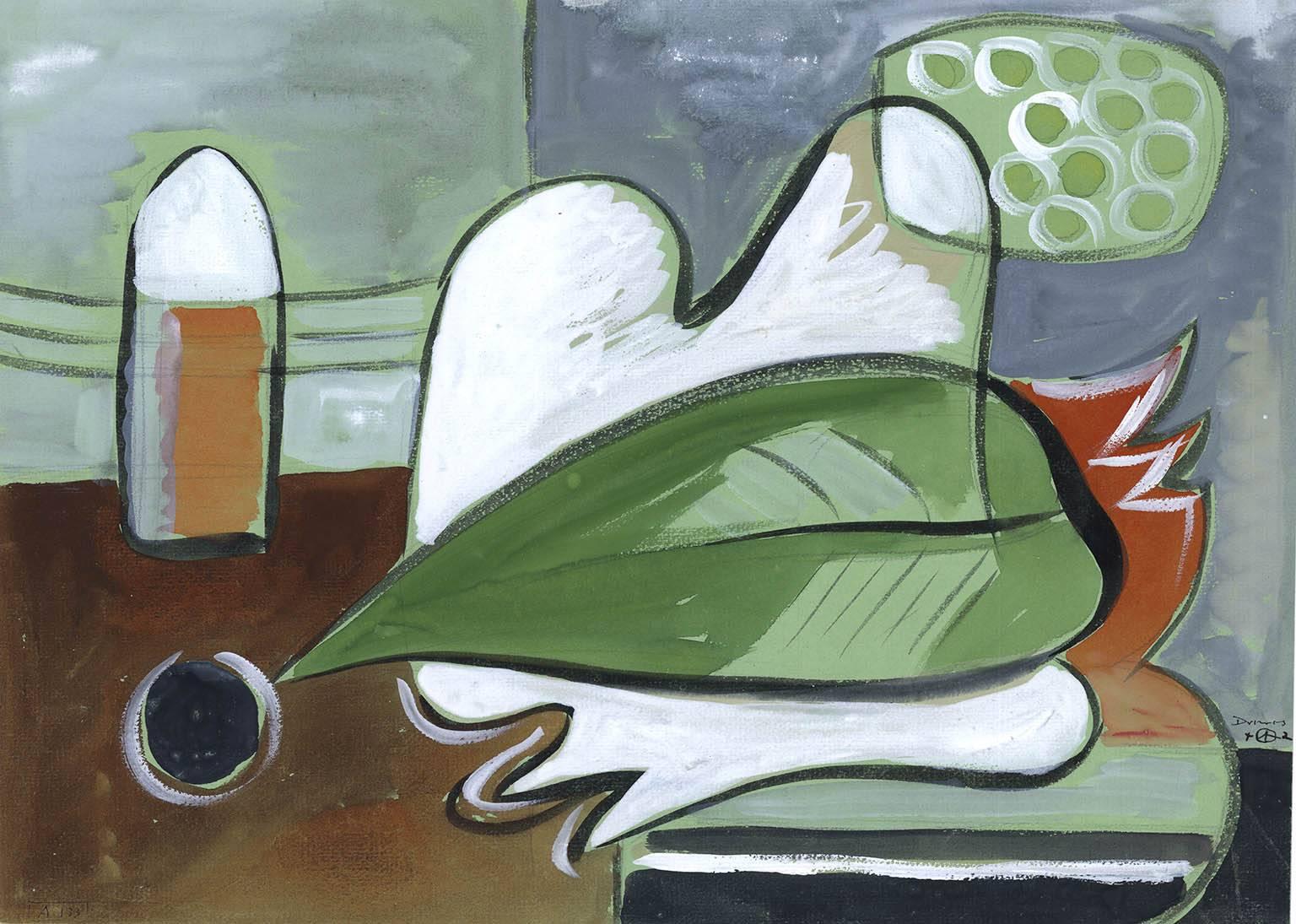 Abstract Drawing di Werner Drewes - Senza titolo. Natura morta.