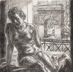 Nude and Washington Arch. (Nude and Arch).