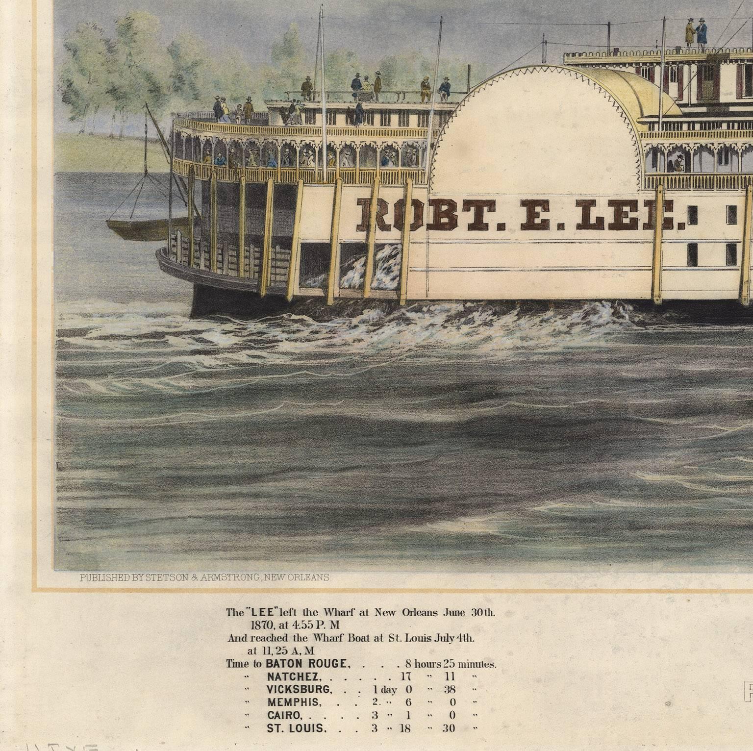 Steamer Robt. E. Lee. Captain J. W. Cannon.  - Print by Unknown