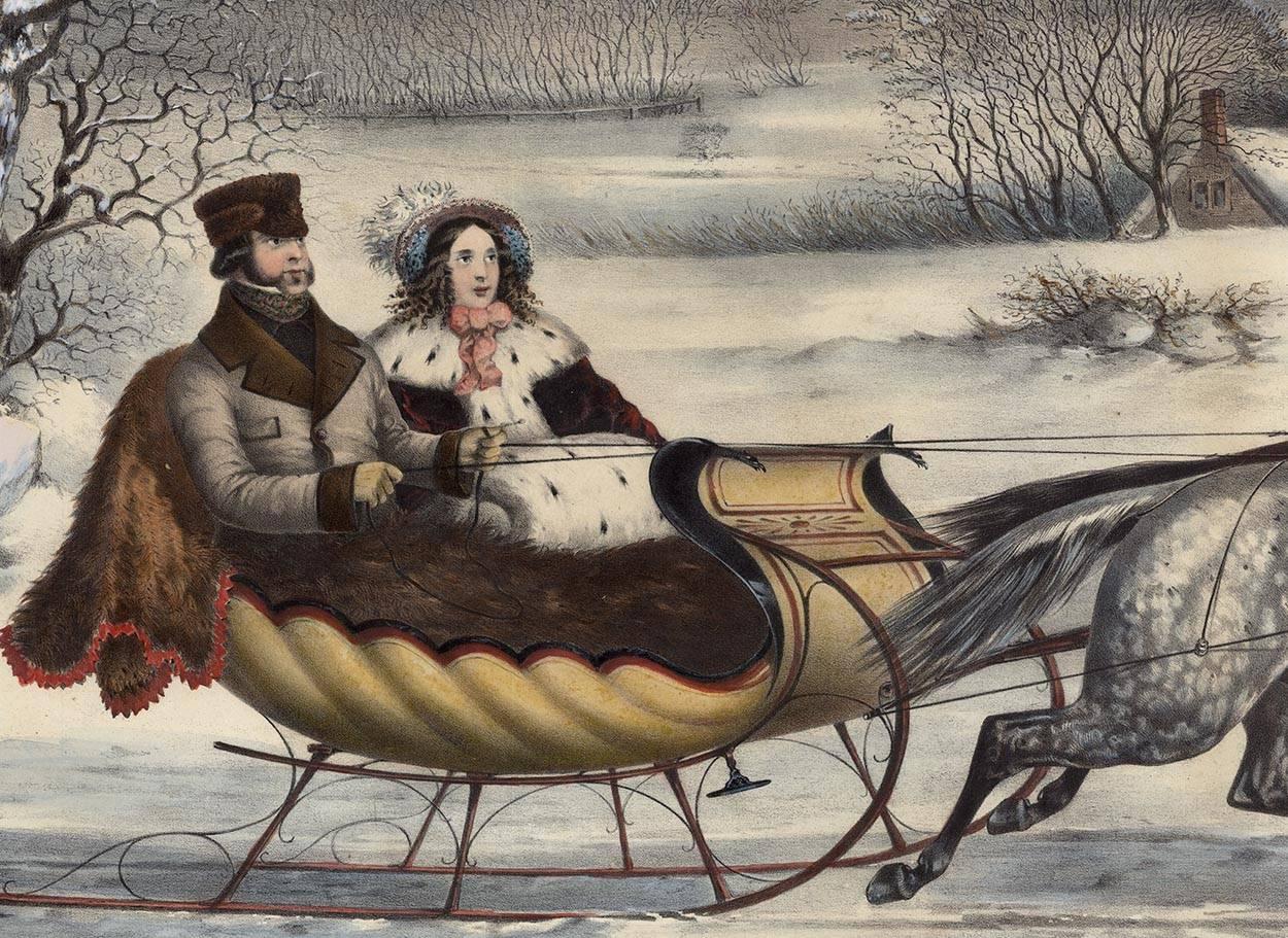 La strada, - Winter. - Print di Otto Knirsch