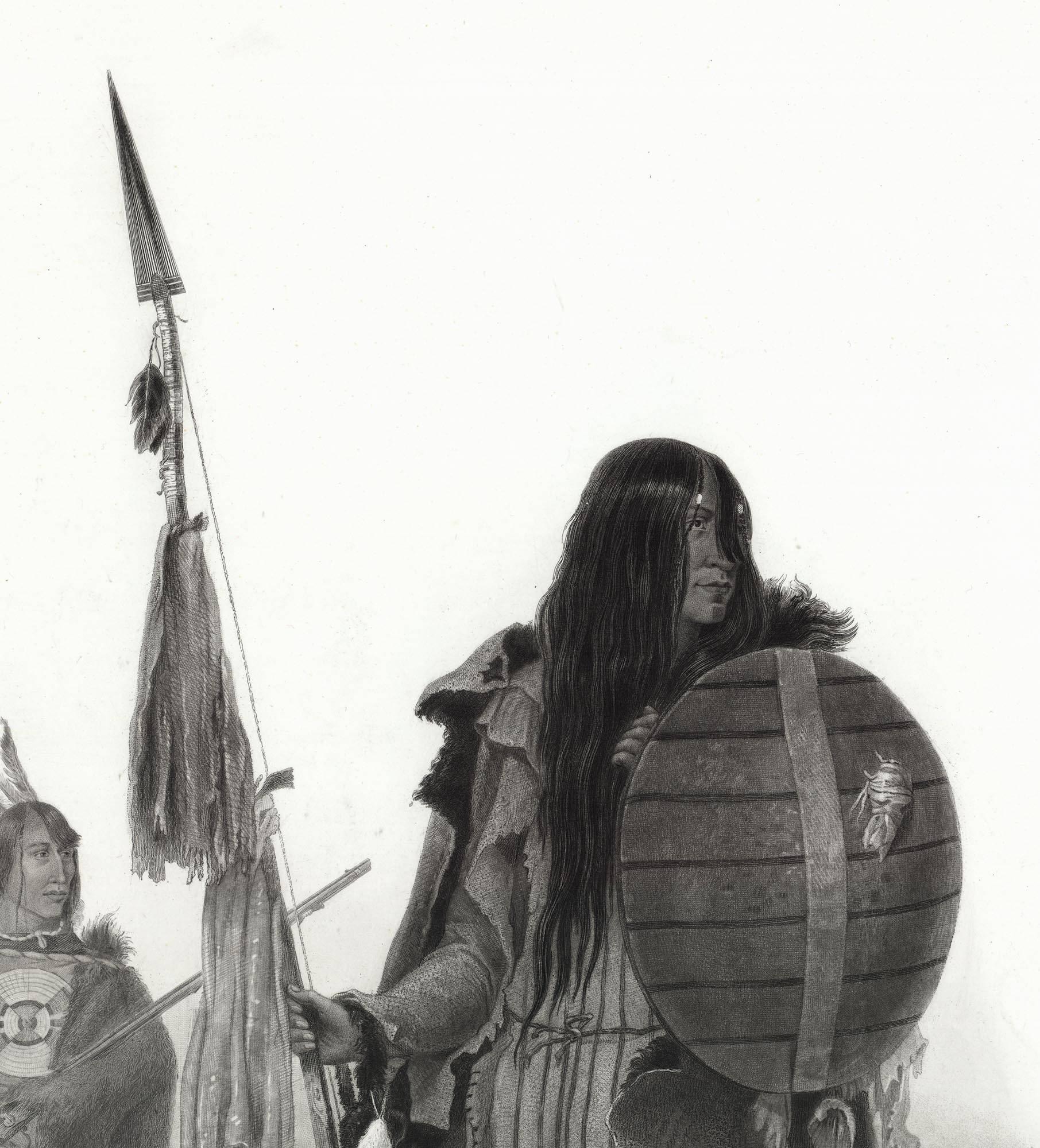 Assiniboin Indians. Tab. 32. - American Realist Print by Karl Bodmer