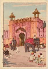 The Ajmer Gate at Jaipur