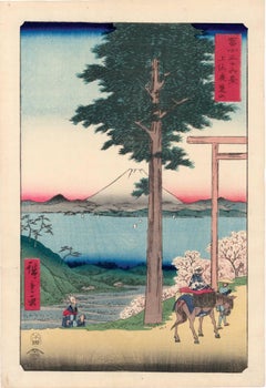 View of Mount Fuji with Cherry Blossoms
