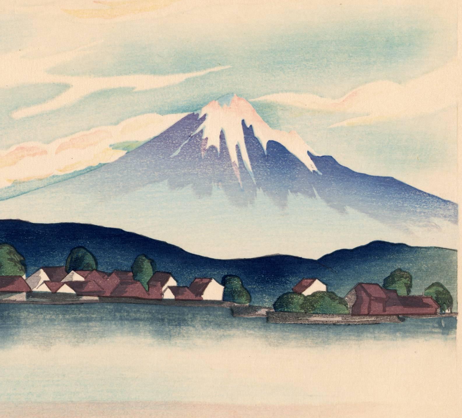 View of Mount Fuji - Showa Print by Yamamura Kôka (Toyonari)
