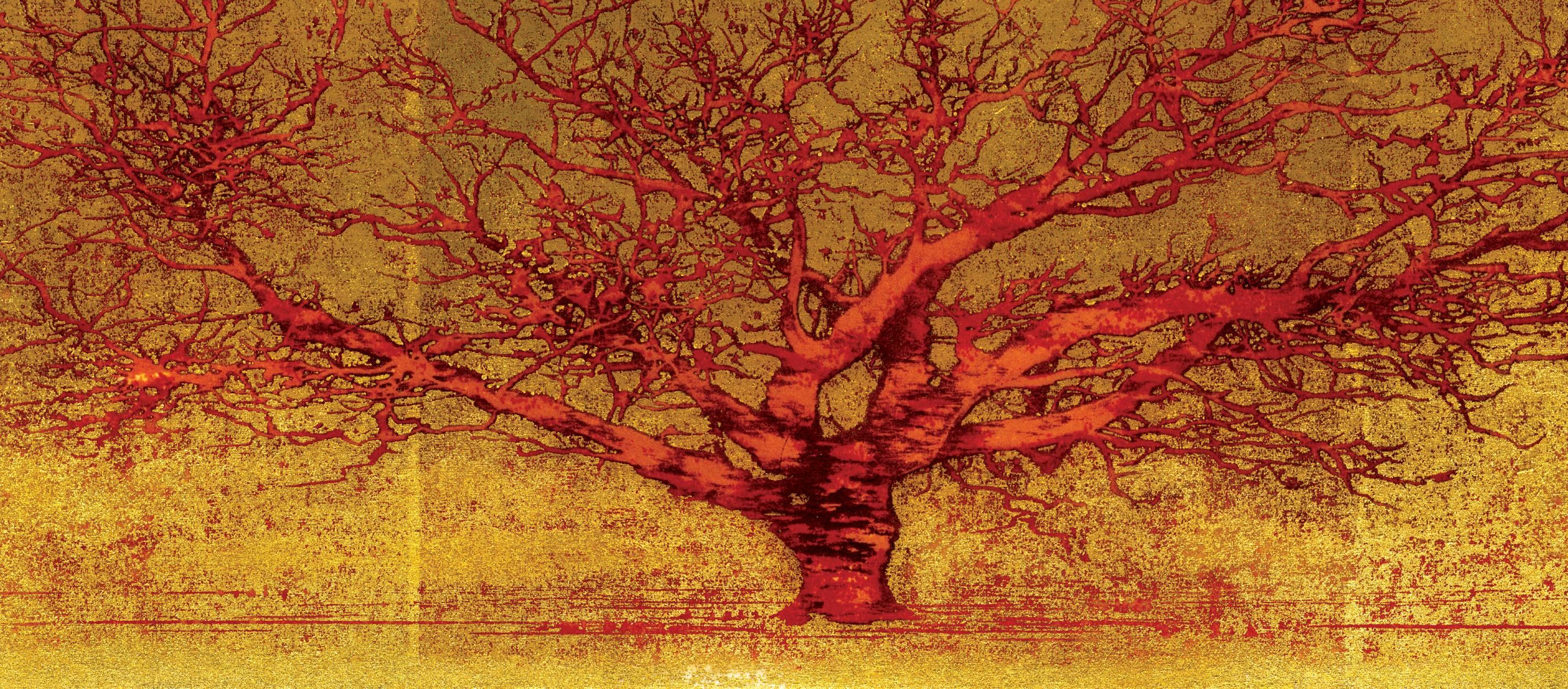 One Tree (Gold) - Print by Joichi Hoshi