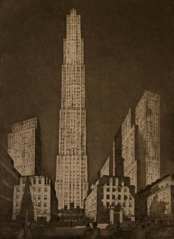 Louis H. Ruyl - Rockefeller Center. at 1stDibs | louis henry ...