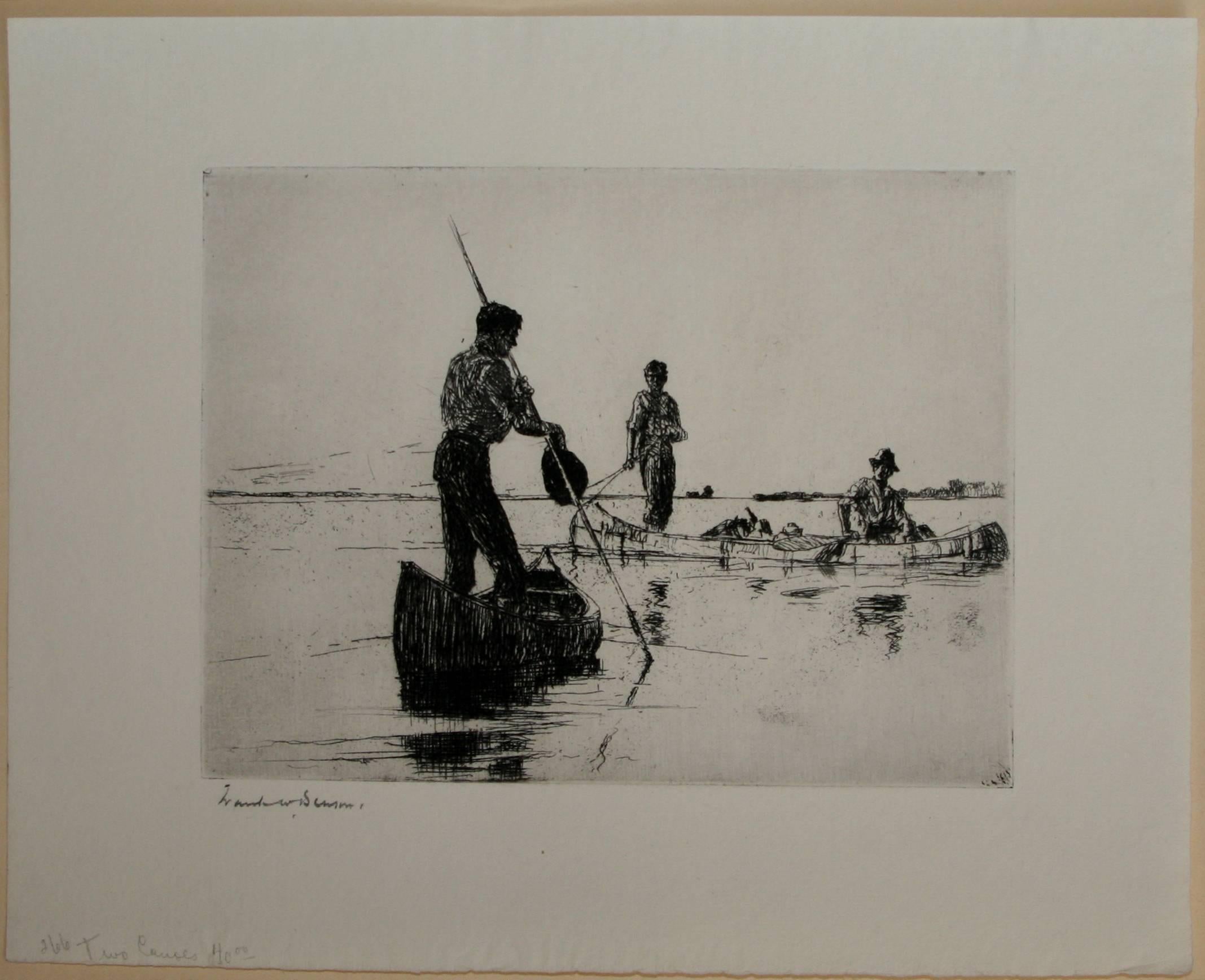 Two Canoes. - Print by Frank Weston Benson