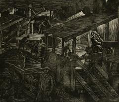 Subway Work at Night. 2