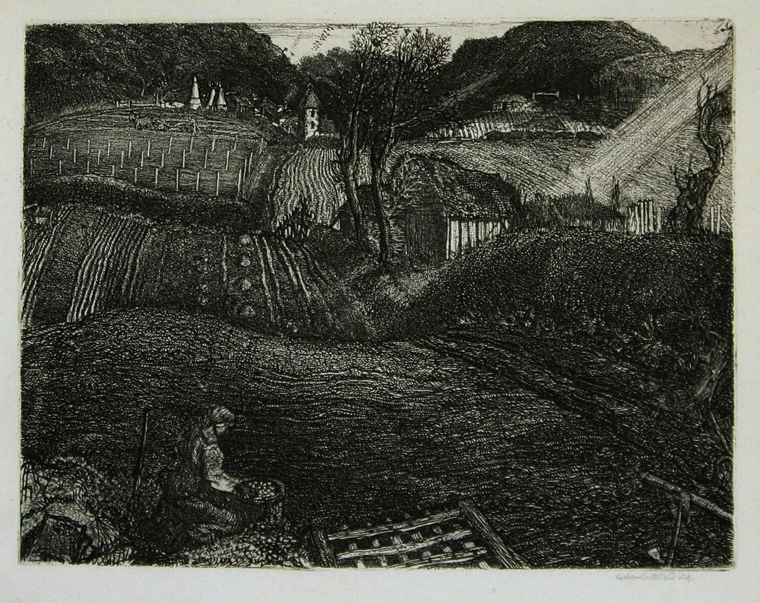 Graham Sutherland, O.M. The Village. For Sale at 1stdibs