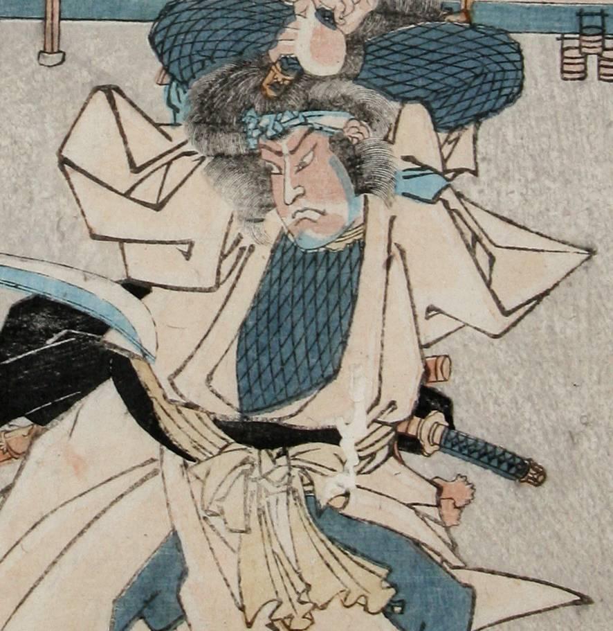 Shiga Danshichi. - Edo Print by Utagawa Kunisada II (Toyokuni IV)