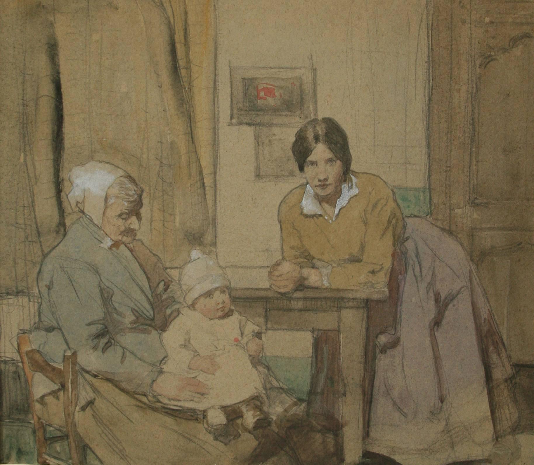 Three Generations. - Art by William Lee Hankey