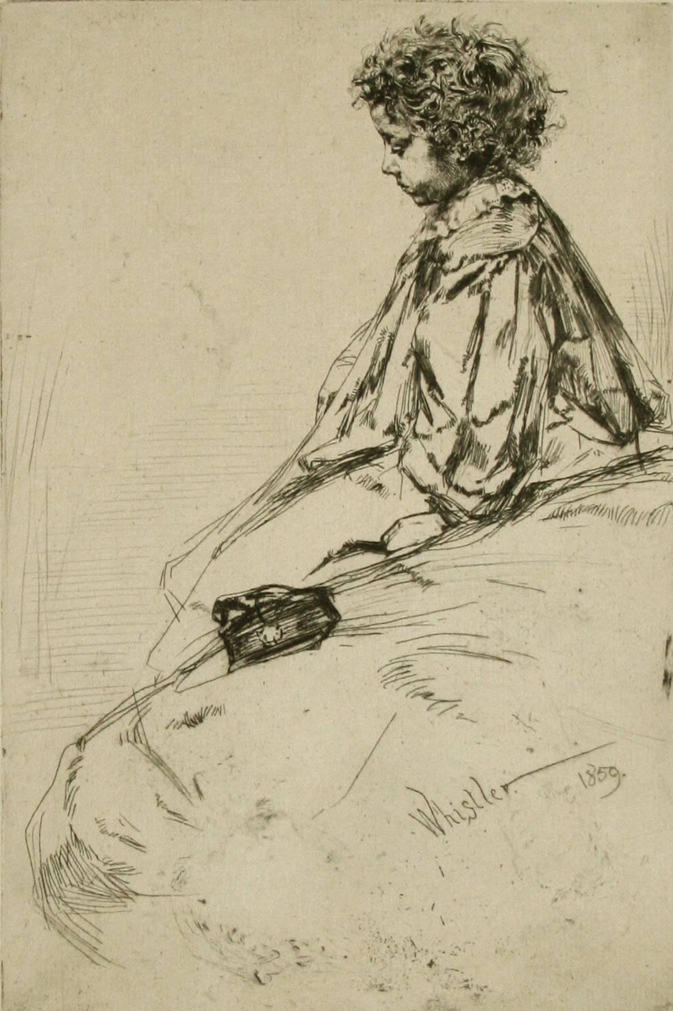 Bibi Lalouette. - Print by James Abbott McNeill Whistler