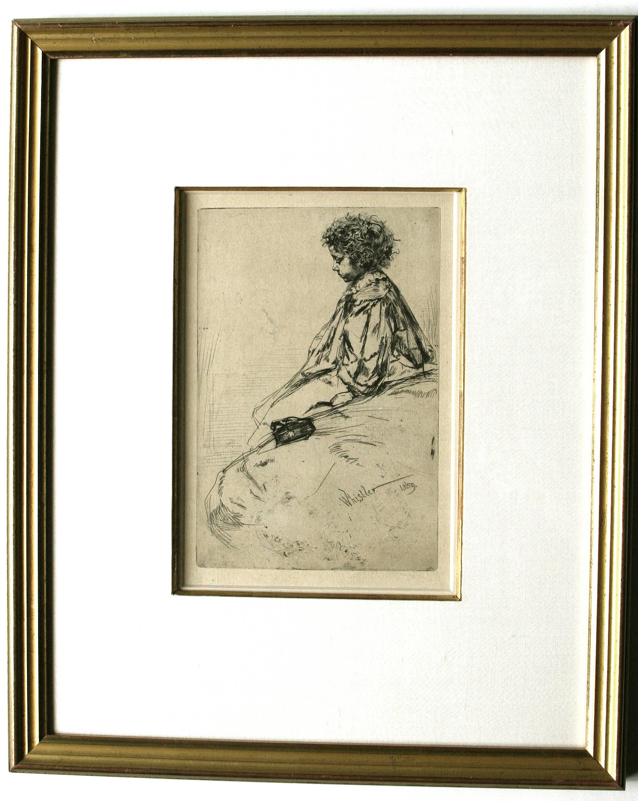 James Abbott McNeill Whistler Figurative Print - Bibi Lalouette.