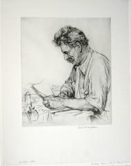 Portrait of Albert Schweitzer.