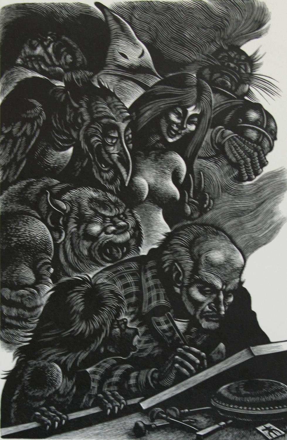 Fritz Eichenberg. - The Artist and the Seven Deadly Sins 