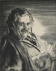 Antique Portrait of G[ilbert] K[enneth] Chesterton