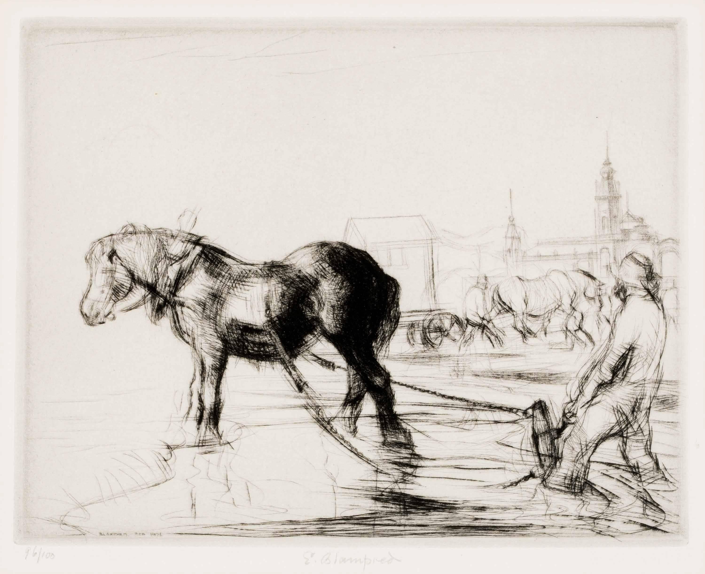 Cavallo di Ostenda - Print di Edmund Blampied