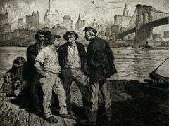 Dock Workers under the Brooklyn Bridge 10