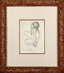 Maurice Utrillo nu assis (Maurice Utrillo, nude, sitting).