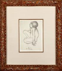 Maurice Utrillo nu assis (Maurice Utrillo, nude, sitting). 