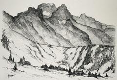 Cascade Mountain Volcanoes: Glacier National Park, Montana.