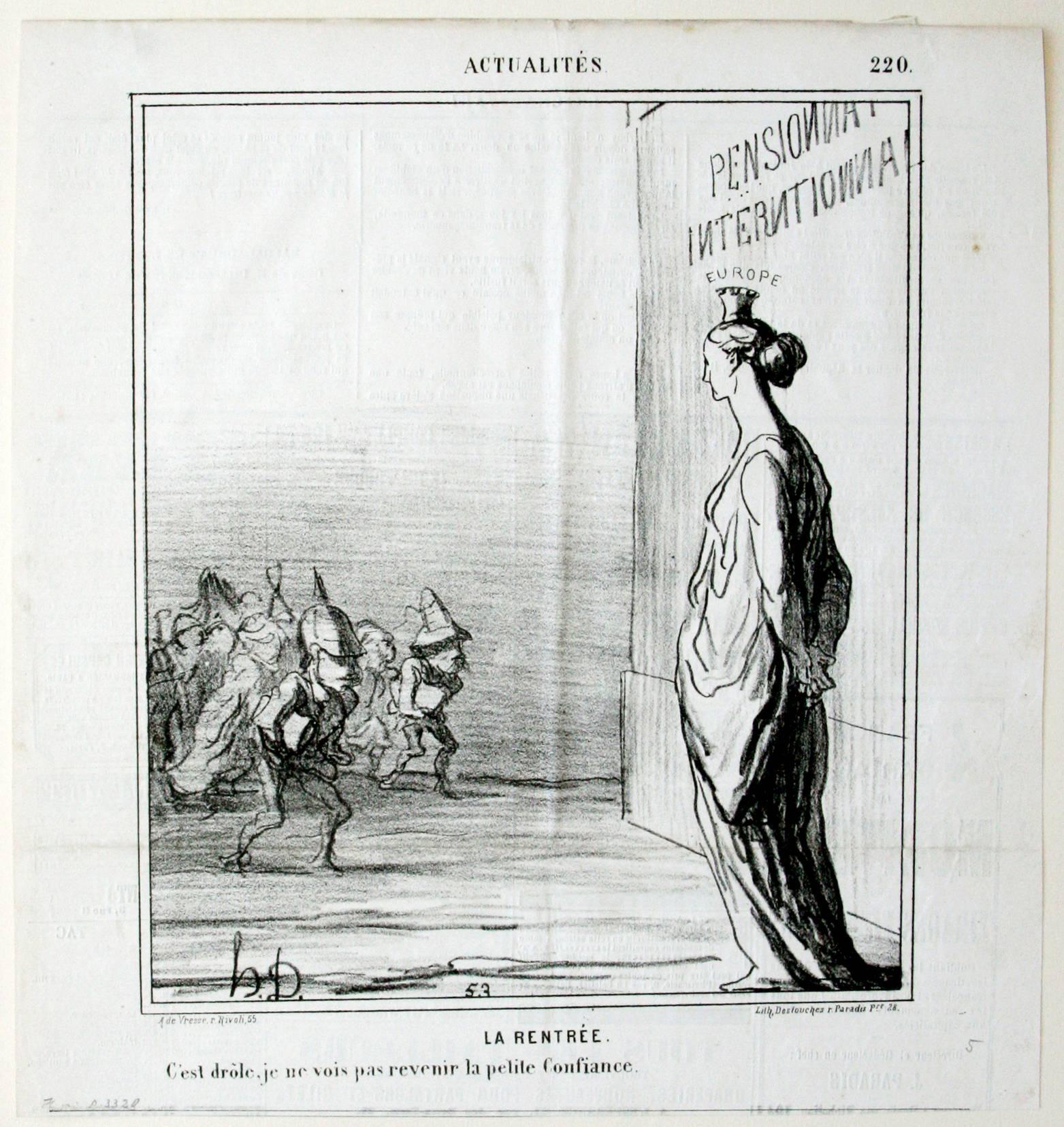 The return - Print by Honoré Daumier