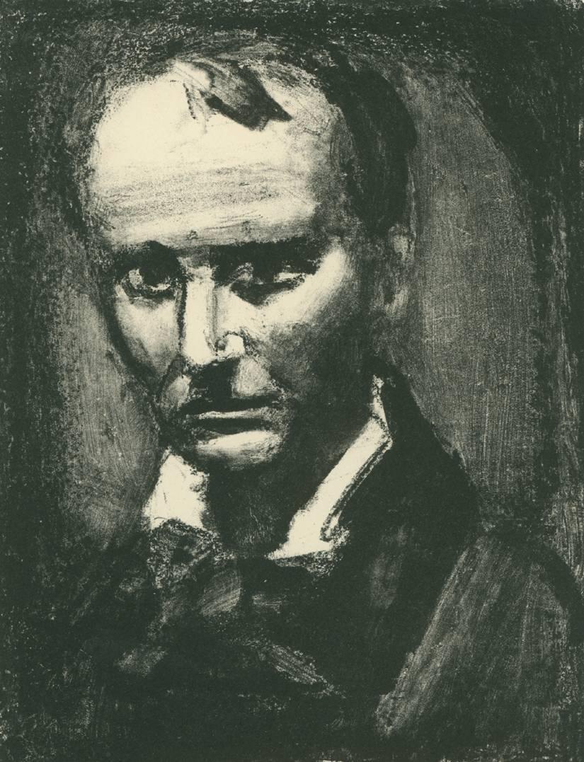 Georges Rouault Portrait Print - Portrait of Charles Baudelaire.