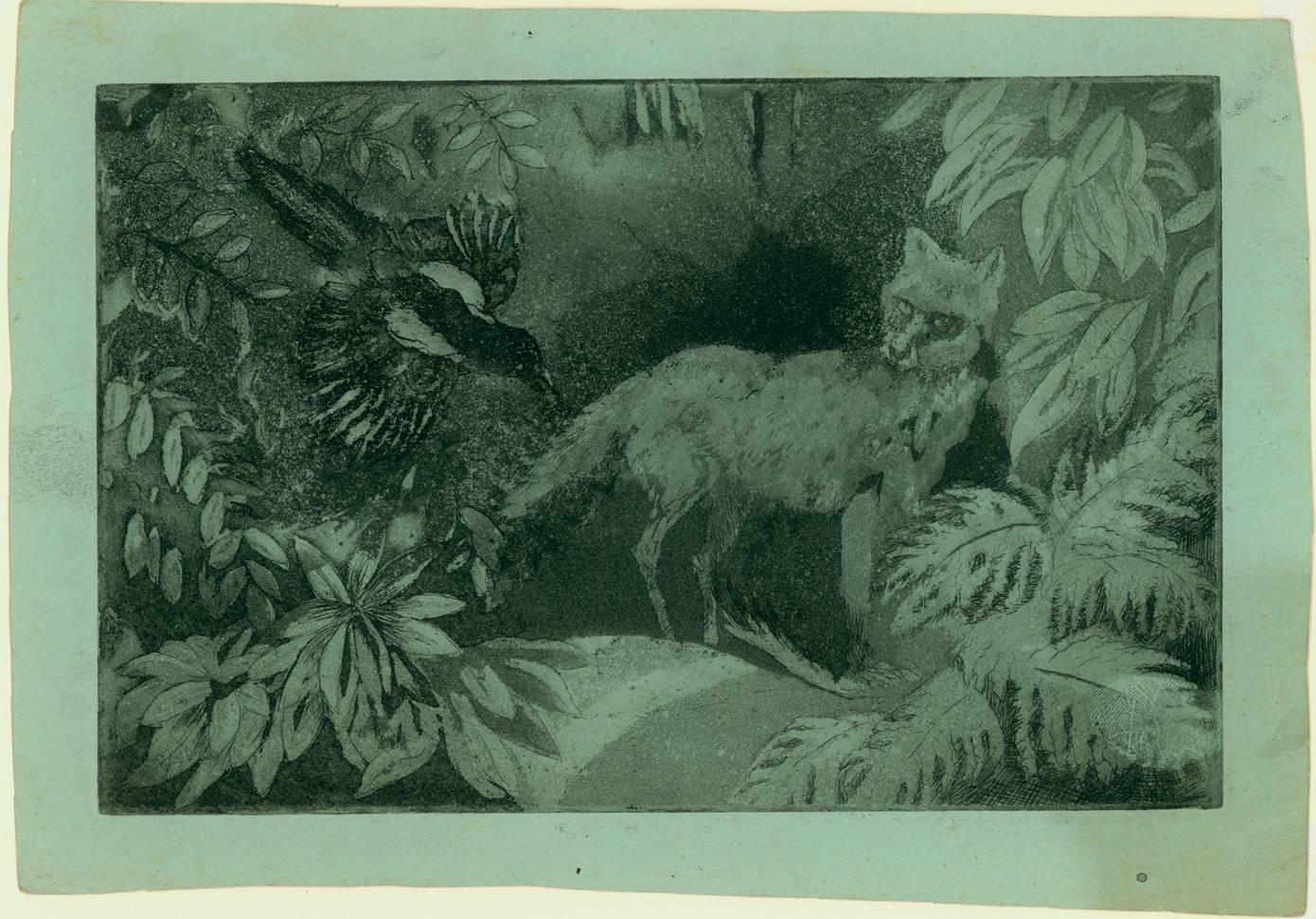 THe Fox and the Magpie - Print by Isabel Beatrice Mesham