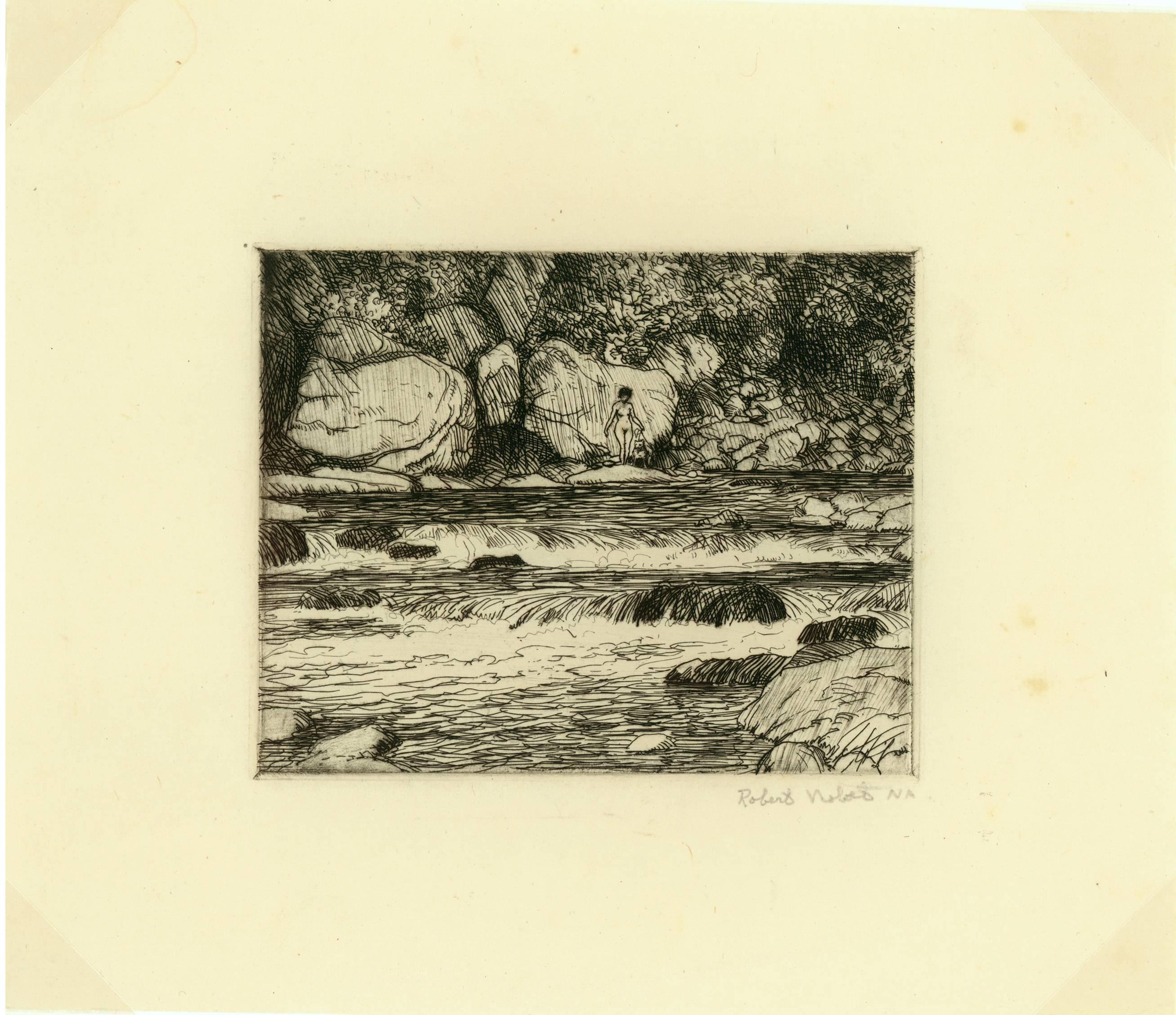 [Woodland Bather] - Print by Robert Hogg Nisbet