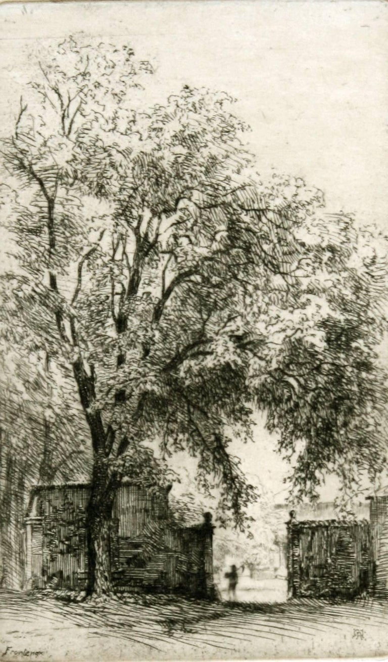 Gravure 'Verone' Eau-Forte Par Maurice Achener - Italie, 1911 - Bon État Général