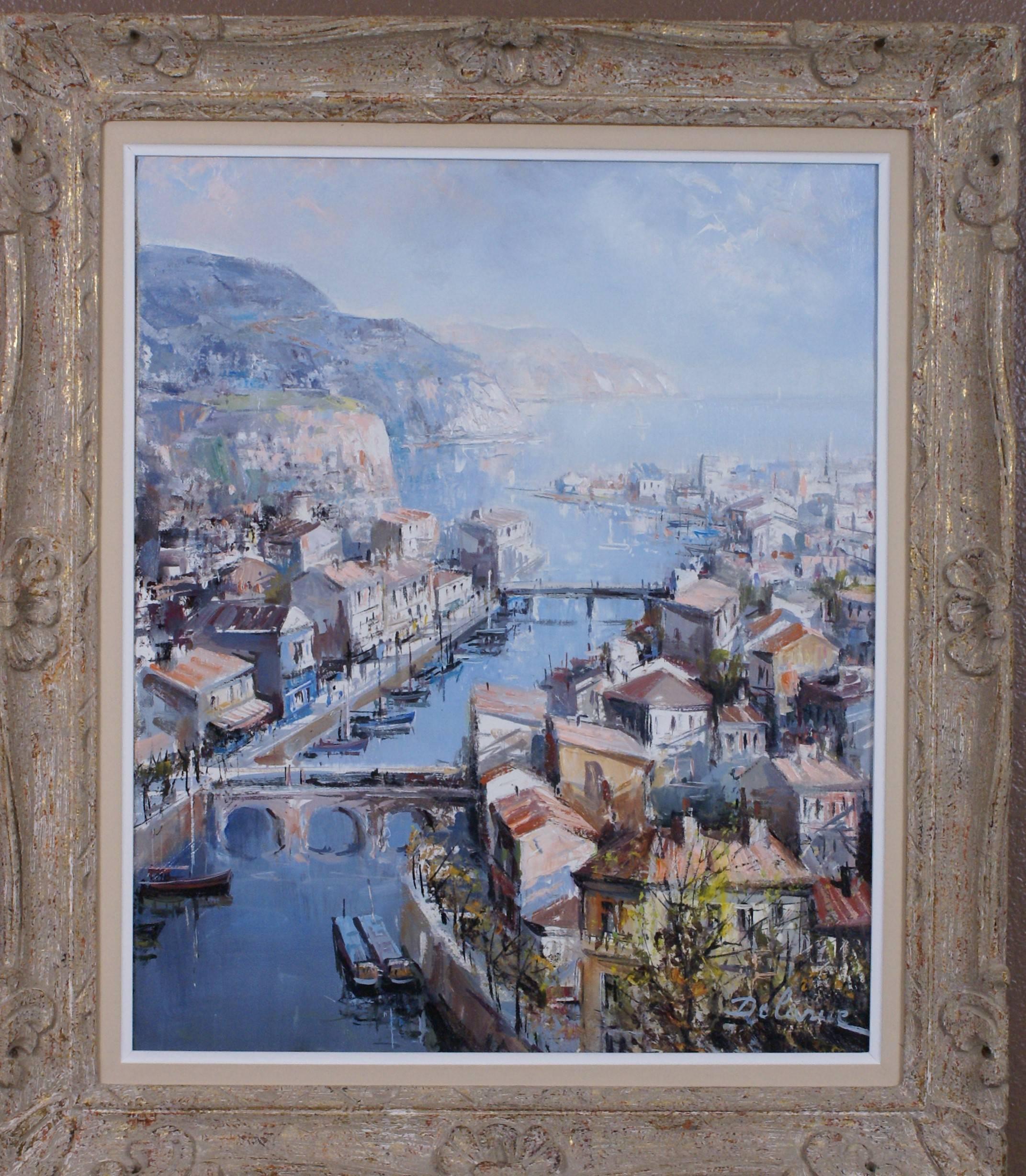 Lucien Delarue Figurative Painting - Port de Sète 