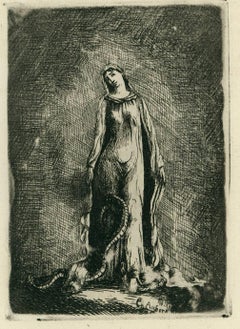 La Vierge au Serpent. (Lady with a Snake).
