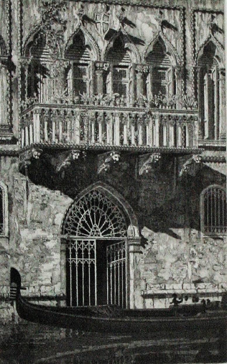 The Balcony (Venetian Gateway). - Print by John Taylor Arms
