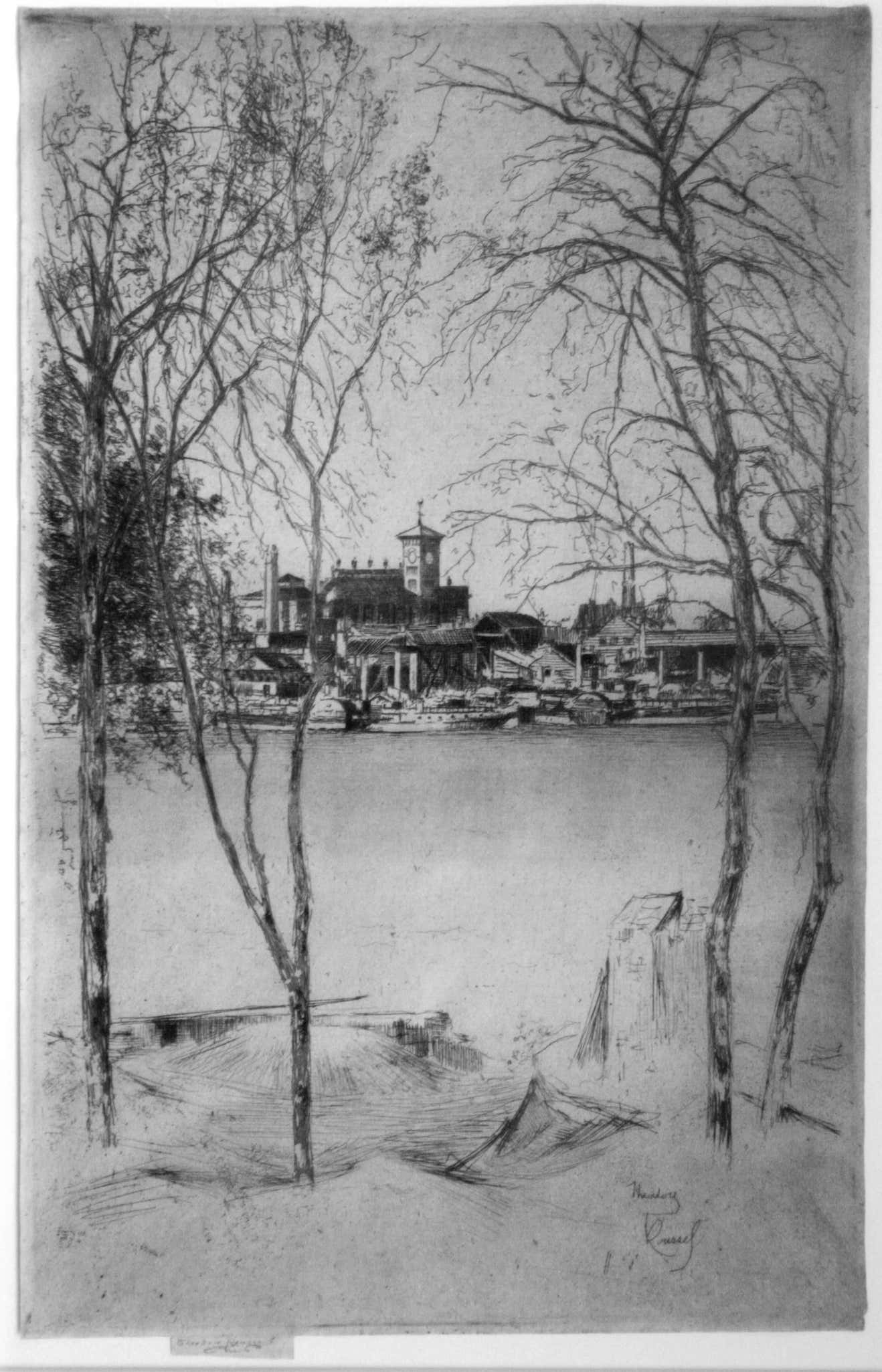 Theodore Casimir Roussel - Laburnums and Battersea. For Sale at 1stDibs