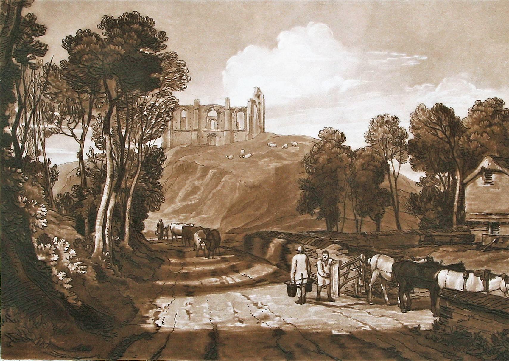 J.M.W. Turner Landscape Print - St. Catherine's Hill Near Guilford.