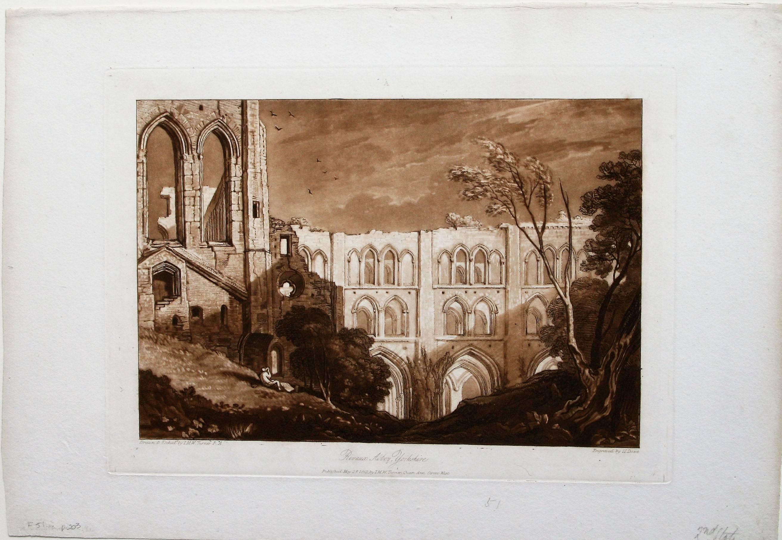 Rivaux Abbey, Yorkshire - Print by J.M.W. Turner