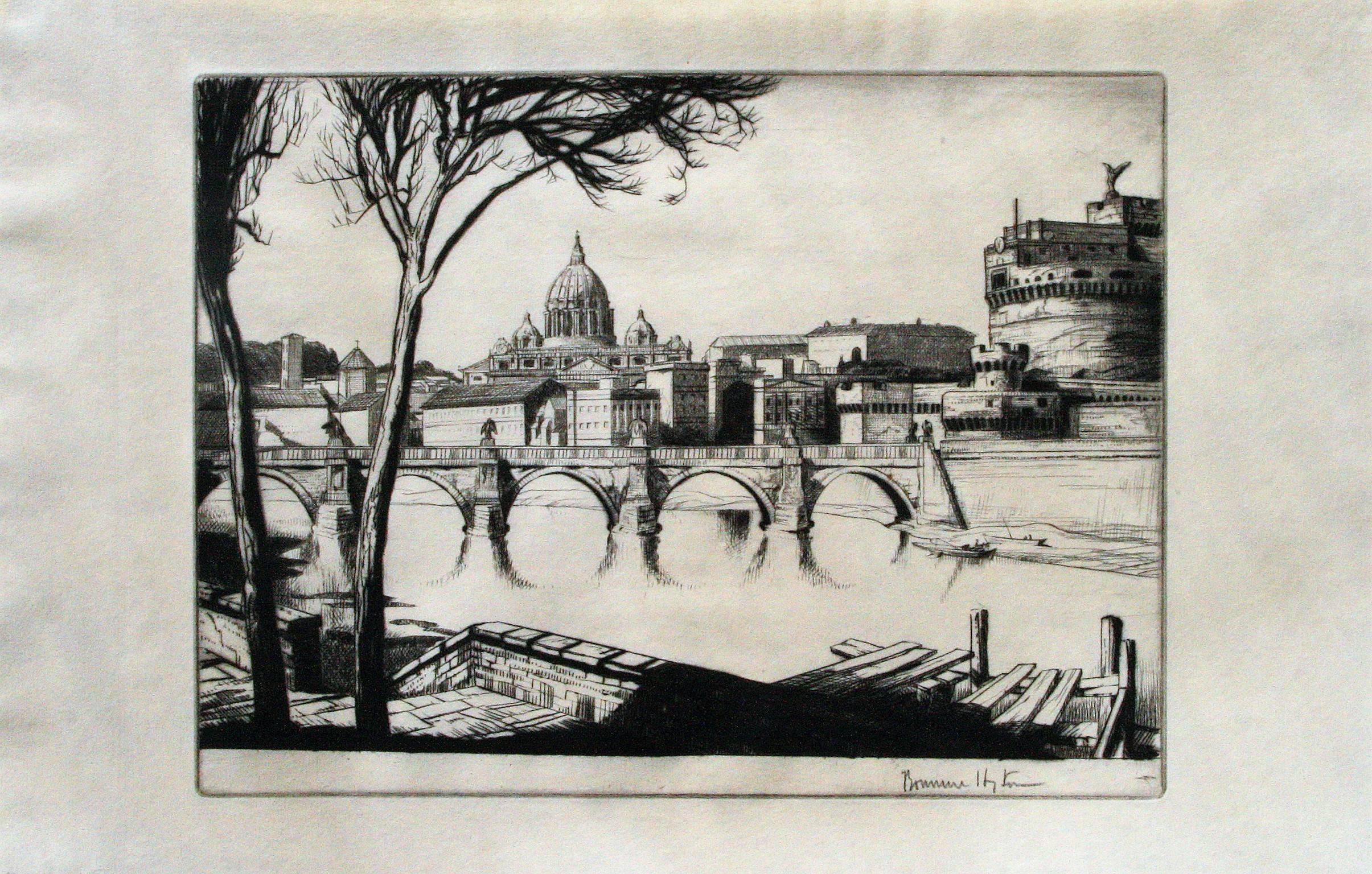 Vatican City - Print by Edward Bouverie-Hoyton