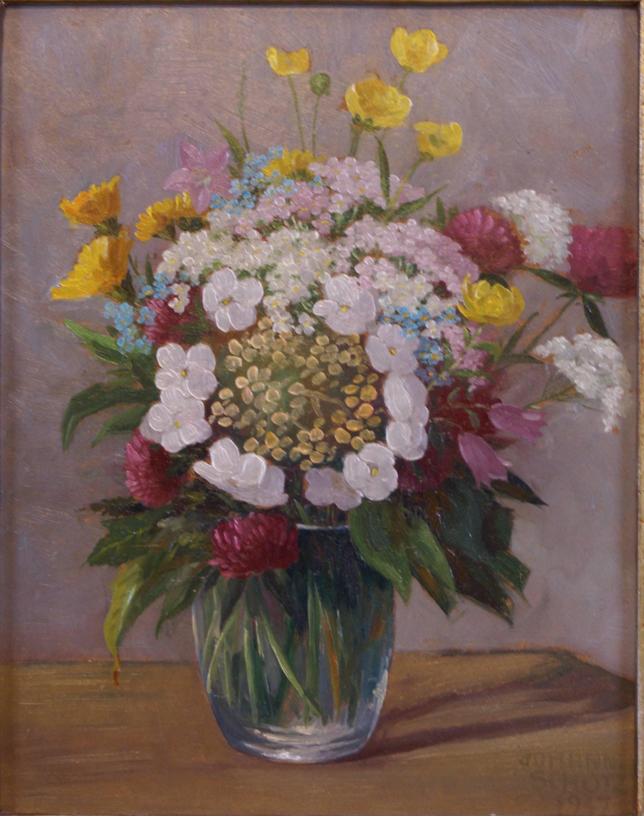Floral Still-Life - Painting by Unknown