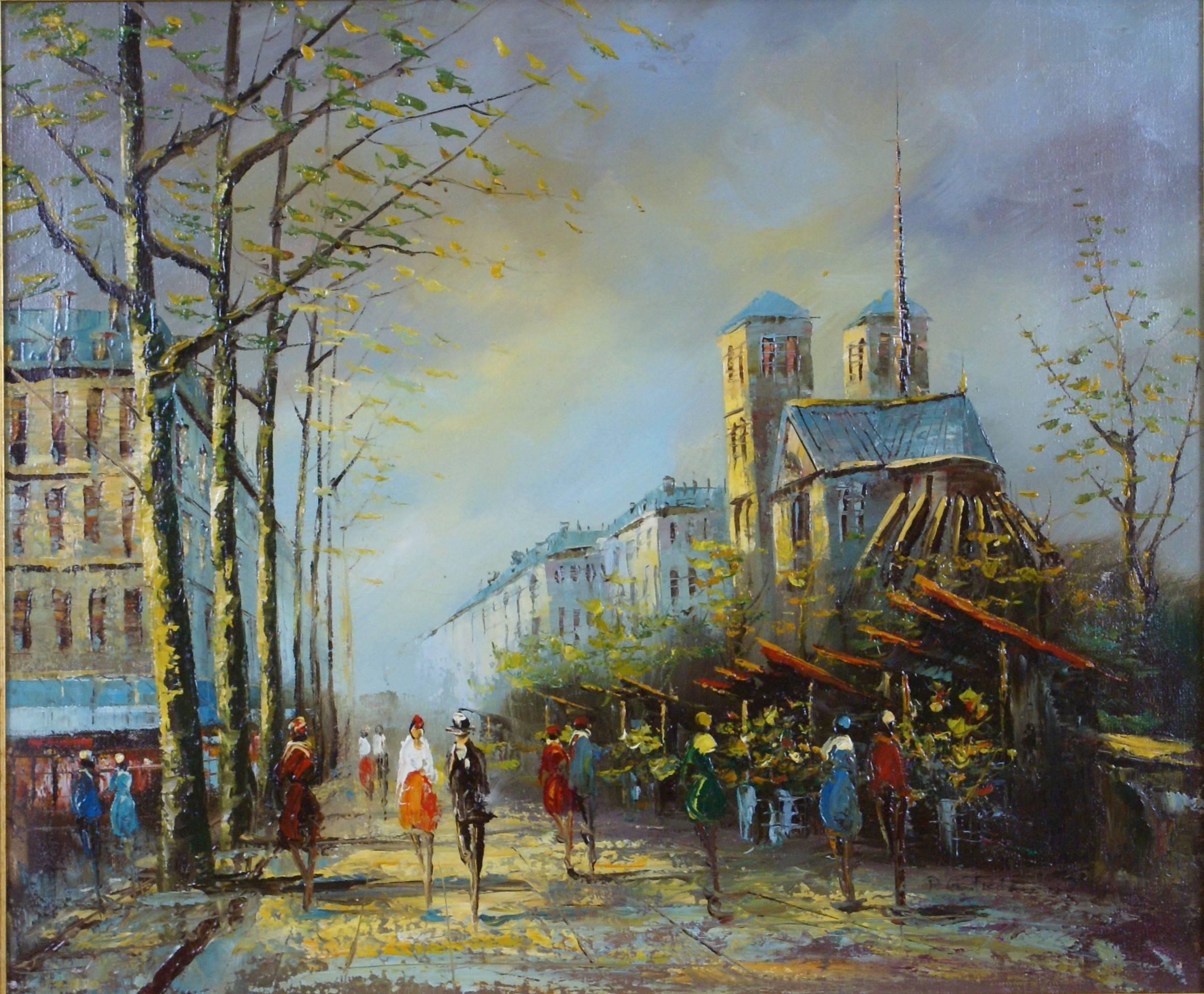 Paris - Painting by P.G. Tiela